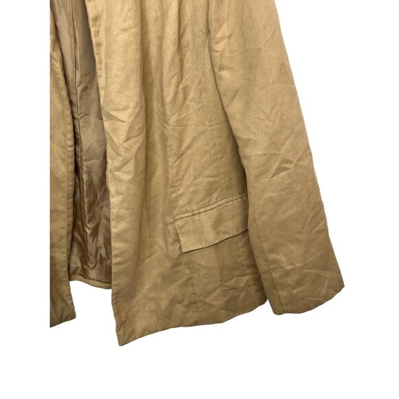 Investments Faux Suede Open Front Blazer Size 20W Tan - Picture 5 of 12